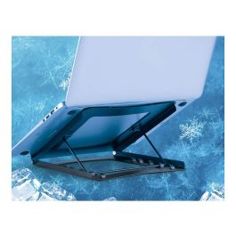 MANHATTAN Soporte para portátil ajustable 10"-15.6" Negro Acero