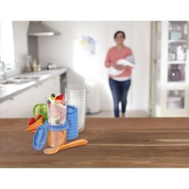 Philips Avent SCF721/20 Sistema de Conservación de Puré para Bebés 10x180ml y 10x240ml con 20 Tapas, Cuchara y Libro de Recetas Philips Avent SCF721/20 Sistema de Conservación de Puré para Bebés 10x180ml y 10x240ml con 20 Tapas, Cuchara y Libro de Recetas