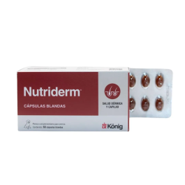 Konig Nutriderm 60 Cápsulas para Piel y Pelaje Óptimos Precio: 31.5000004. SKU: B178G3MSVH