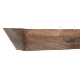 DKD Home Decor Vela Tropical de Cera de Soja Marrón 40cm (5 mechas)