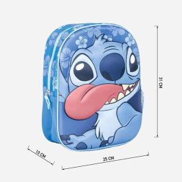 Mochila infantil 3D stitch 25.0 x 31.0 x 10.0 cm