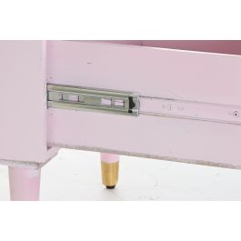 DKD Home Decor Mesita de Noche Moderna Rosa Palo 42 x 65 x 52 cm con 2 Cajones