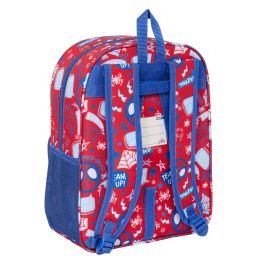 Mochila Escolar Spider-Man Rescue Azul Rojo 26 x 34 x 11 cm