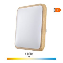 Aplique superficie cuadrado led 18w 1820lm 4000k 33x5x33cm efecto madera edm Precio: 27.50000033. SKU: B1989NX5E4