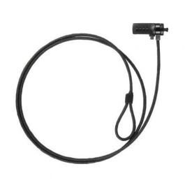 TOOQ Cable de Seguridad T-LOCK con Combinacion para Portatiles 1.5 metros, Gris Oscuro