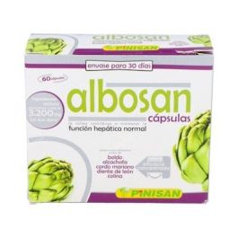 PINISAN Albosan 60 Cápsulas con Boldo, Alcachofa, Diente de León y Cardo Mariano para Función Hepática Normal Precio: 16.5899998. SKU: B14Q5SPJ4M