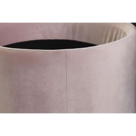 Reposapies DKD Home Decor Rosa Negro 42 x 42 x 42 cm