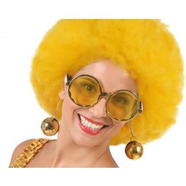 Gafas Redondas Doradas con Bolas Disco para Disfraz Años 70 Adulto - Accesorio Carnaval Fiesta Temática Precio: 1.5900005. SKU: B1DC77RMGD