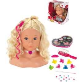 PRINCESS CORALIE Cabeza de peinado y maquillaje con accesorios - 33cm PRINCESS CORALIE Cabeza de peinado y maquillaje con accesorios - 33cm