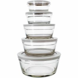 Menastyl 5039038 - Juego de 5 Cuencos con Tapas de plástico Resistentes - Capacidades: 150 ml, 230 ml, 400 ml, 610 ml y 940 ml Precio: 24.50000014. SKU: B1GS2YJ3R9