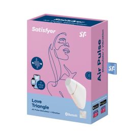 Satisfyer Love triangle estimulador y vibrador blanco con app y bluetooth Precio: 32.9967. SKU: SLC-82166