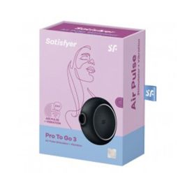 Satisfyer Pro to go 3 vibrador y estimulador de aire negro negro Precio: 31.95000039. SKU: SLC-96130