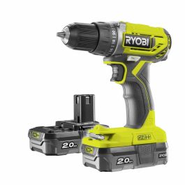 Ryobi R18DD2-220S Taladro Inalámbrico Compacto 18V One+ 40Nm 10mm con 2 Baterías 2.0 Ah Litio+ y Cargador en Bolsa