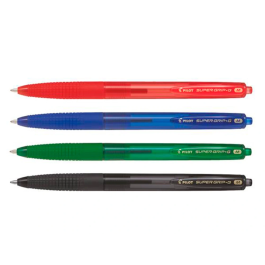 Pilot Bolígrafo Supergrip G Retráctil 1.0 mm Rojo