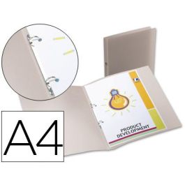 Carpeta Liderpapel 2 Anillas Redondas Mini 15 mm 49074 Polipropileno Din A4 Transparente