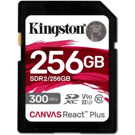 Kingston Canvas React Plus Tarjeta SDXC 256GB UHS-II U3 V90 300MB/s Lectura 260MB/s Escritura para 4K/8K