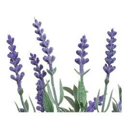 Planta artificial lavanda maceta vintage Ø13x32cm, colores surtidos verde/lila/blanco