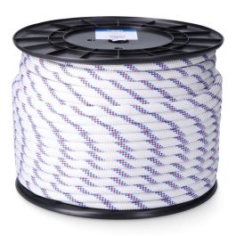 Cuerda driza trenzado poliéster blanco distintivo, calibre 8 mm x 200 m Precio: 73.94999942. SKU: B1GEXZP9KN