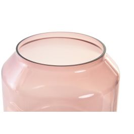 DKD Home Decor Jarrón Rosa 20 x 31 x 20 cm (4 Unidades) Cristal