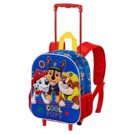 Mochila 3D con Ruedas Pequeña Cool Paw Patrol La Patrulla Canina Azul