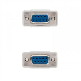 Nanocable 10.14.0602 Cable Serie Null Modem DB9/H-DB9/H 1.8 m (180 cm), Color Beige, Conformidad RoHS