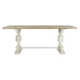 Mesa de Comedor DKD Home Decor Blanco Natural Abeto 200 x 90 x 78 cm