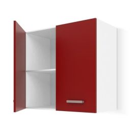 Ultra Mueble de Cocina Alto 60 cm Ancho, Rojo Mate, Tablero de Partículas 16mm Melamina, 2 Puertas, 1 Estante, Diseño Contemporáneo Precio: 85.49999997. SKU: B1AL7PMQCL