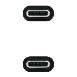 Cable USB-C NANOCABLE 10.01.4300-COMB Negro 0,5 m