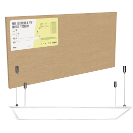 BX3 LIGHT Panel LED Superslim Modular Empotrable 1200x600 mm 72W 4000K Blanco Frio BX3-PAN120060072W-W para Oficinas