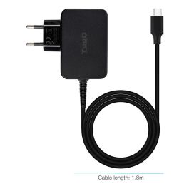TOOQ Cargador portatil gan USB-C pd 45W, negro