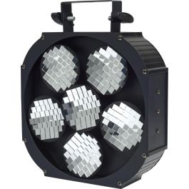 Algamlight Bola de Espejos Motorizada 6 Discos con Mosaico Espejos Modos Automático Música DMX 9 Canales