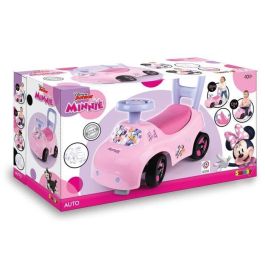 Smoby - Portabebés 2 en 1 - Minnie - Caja debajo del sillín + bocina - A partir de 10 meses - Fabricado en Francia