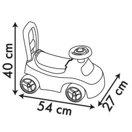 Smoby - Portabebés 2 en 1 - Peppa Pig - Caja bajo el sillín + bocina - A partir de 10 meses - Fabricado en Francia