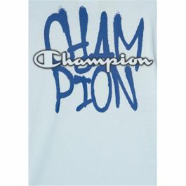 Camiseta de Manga Corta Infantil Champion Azul L