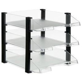 Archivo 2000 Bandeja Sobremesa Archivo JumboRack, Plástico Transparente/Negro, Conjunto de 3, A4/Folio, 350x285x280mm Precio: 28.49999999. SKU: S8401272