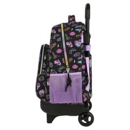 Mochila Escolar con Ruedas Monster High Creep Negro 33 X 45 X 22 cm