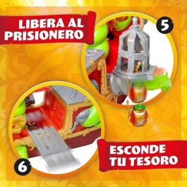 Magic Box Barco Pirata Kraken PPXSP112IN20 con Cañón, Catapulta y Prisión para 10 Figuras Piratix