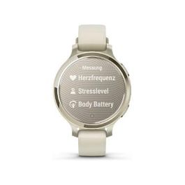 Garmin Lily 2 Active - Smartwatch Deportivo Femenino con GPS, Pantalla Táctil, Beige Lunar Gold, 38 mm, Correa de Silicona