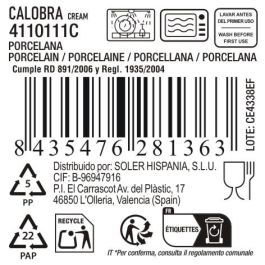 Bol Calabra Crema 15.5 cm x 6.2 cm - La Mediterranea (24 Unidades) Bol Calabra Crema 15.5 cm x 6.2 cm - La Mediterranea (24 Unidades)