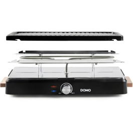 Domo DO9294G Raclette para 8 personas con Parrilla - 1400 W