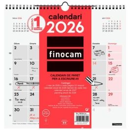 Finocam Calendario de pared para escribir 30x30 cm Mv Neutro 2026. Ideal para planificar en hogar u oficina. Precio: 6.50000021. SKU: B199RQDXCS