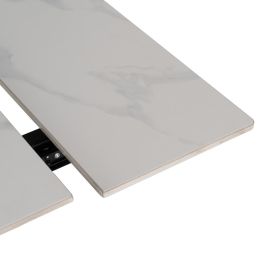 Mesa Extensible Blanco-Negro 170 X 90 X 76 cm