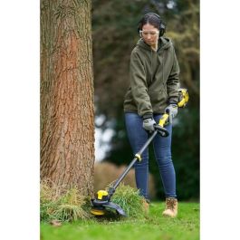STANLEY FATMAX AAABS24610 - Desbrozadora sin Escobillas 18V 33cm con Batería 4Ah, Cargador y Carrete