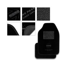 Momo MOMLCM4A8BK Set 4 Alfombrillas Coche Universales Antideslizantes Reforzadas Poliéster Negro-Blanco para Vehículos Momo MOMLCM4A8BK Set 4 Alfombrillas Coche Universales Antideslizantes Reforzadas Poliéster Negro-Blanco para Vehículos