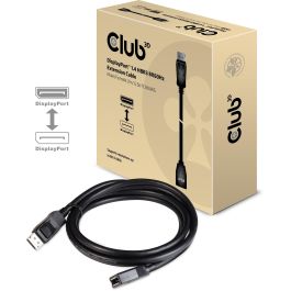 Club3D CAC-1022 Cable Extensión DisplayPort 1.4 Macho/Hembra 8K@60Hz - 2 Metros para 7680x4320