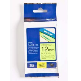 BROTHER Cinta laminada Amarillo fluorescente / negro 12mm Precio: 16.50000044. SKU: B14Y53FRW6