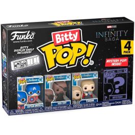 FUNKO Bitty POP! Marvel The Infinity Saga Capitan America Blister 4 figuras coleccionables con Bitty Pop! misterioso Precio: 11.49999972. SKU: B13TGNV54Z