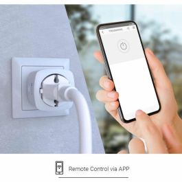 Ezviz Enchufe Inteligente T30 Compatible con Google Home y Alexa Control por Voz y App Wi-Fi 2.4GHz Ahorro Energía