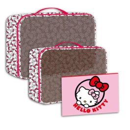 Cerdá Neceser de Aseo para Viaje Hello Kitty Rojo Set para Niños a partir de 3 Años