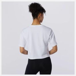 Camiseta de Manga Corta Mujer New Balance Essentials Athletic Club Boxy Blanco 16 Años